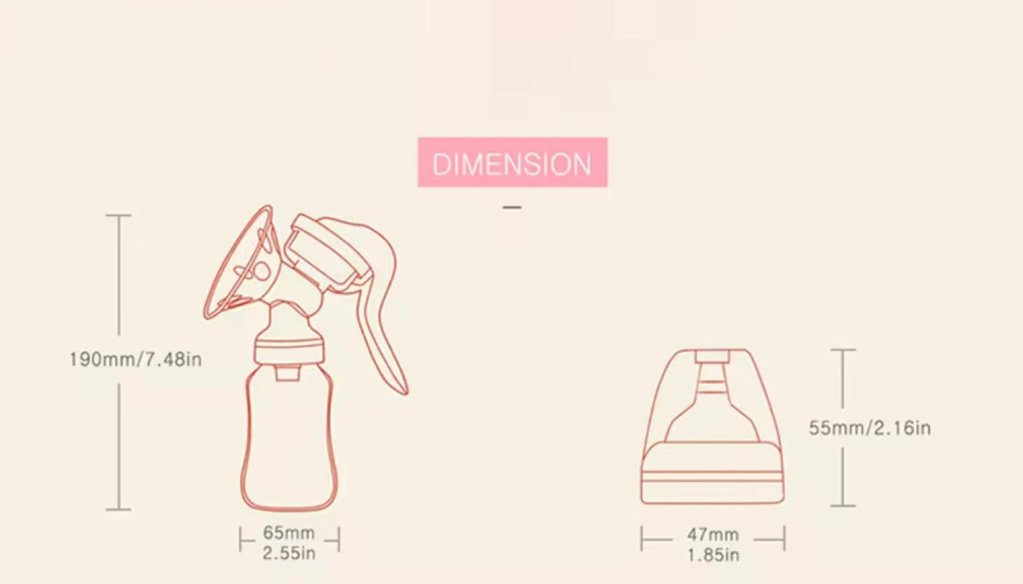 Milchpumpe mit Flasche